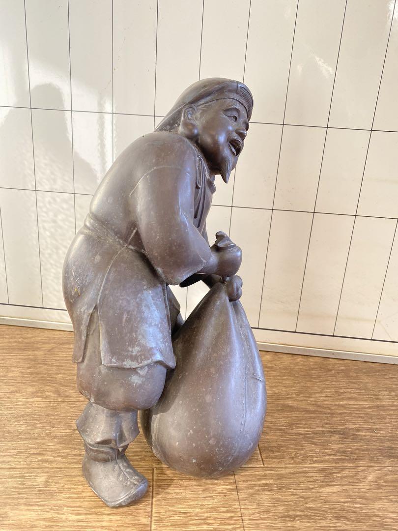 明治～大正時代 鋳大黒天立像 高さ26.5cm レア