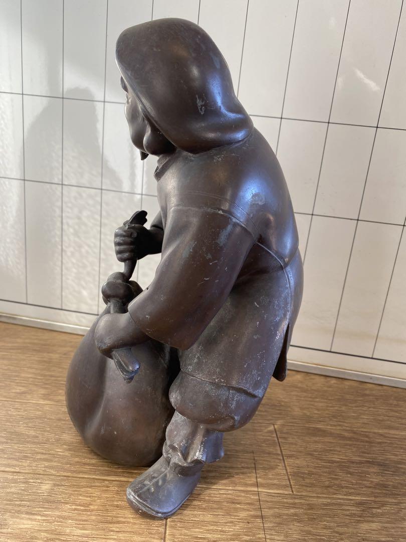 明治～大正時代 鋳大黒天立像 高さ26.5cm レア