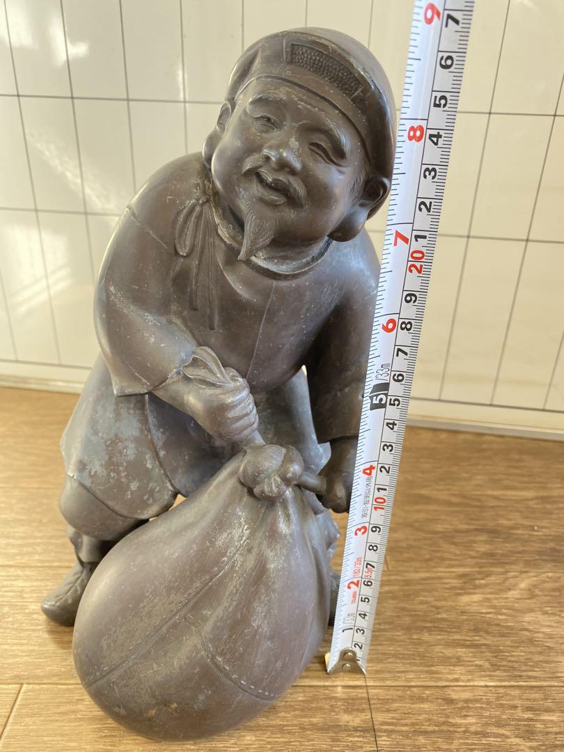 明治～大正時代 鋳大黒天立像 高さ26.5cm レア