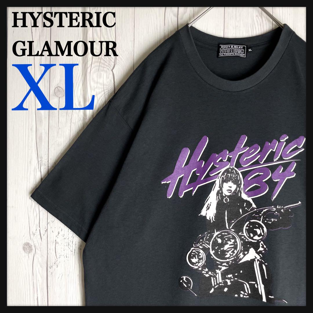 希少XLサイズ】ヒステリックグラマー☆バイクガール ロゴ t