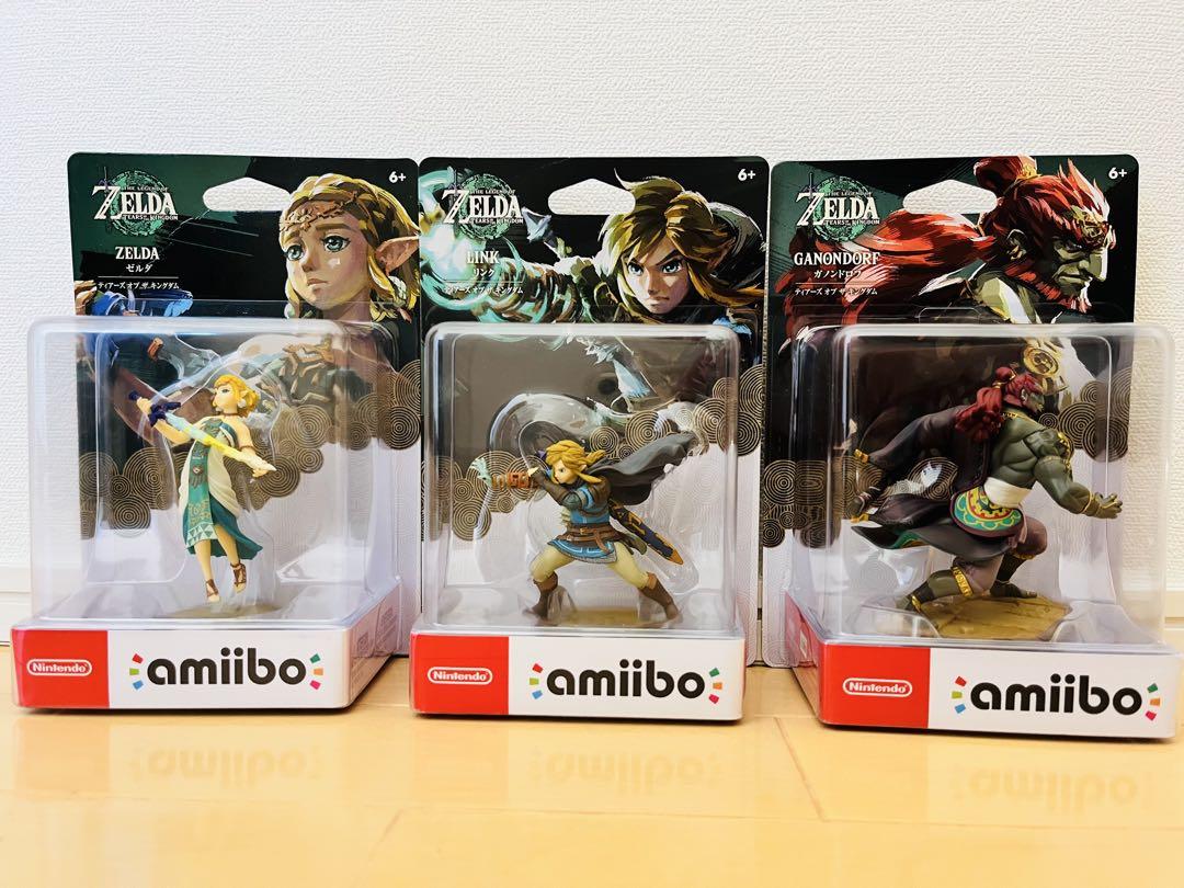 ゼルダの伝説 amiibo フィギュア 3体セット amiibo ゼルダの伝説 ティアーズオブキングダム 3体セット