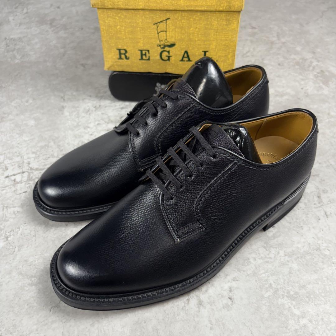 未使用品　REGAL リーガル　レザー　オックスフォード　レザー　シューズ　黒