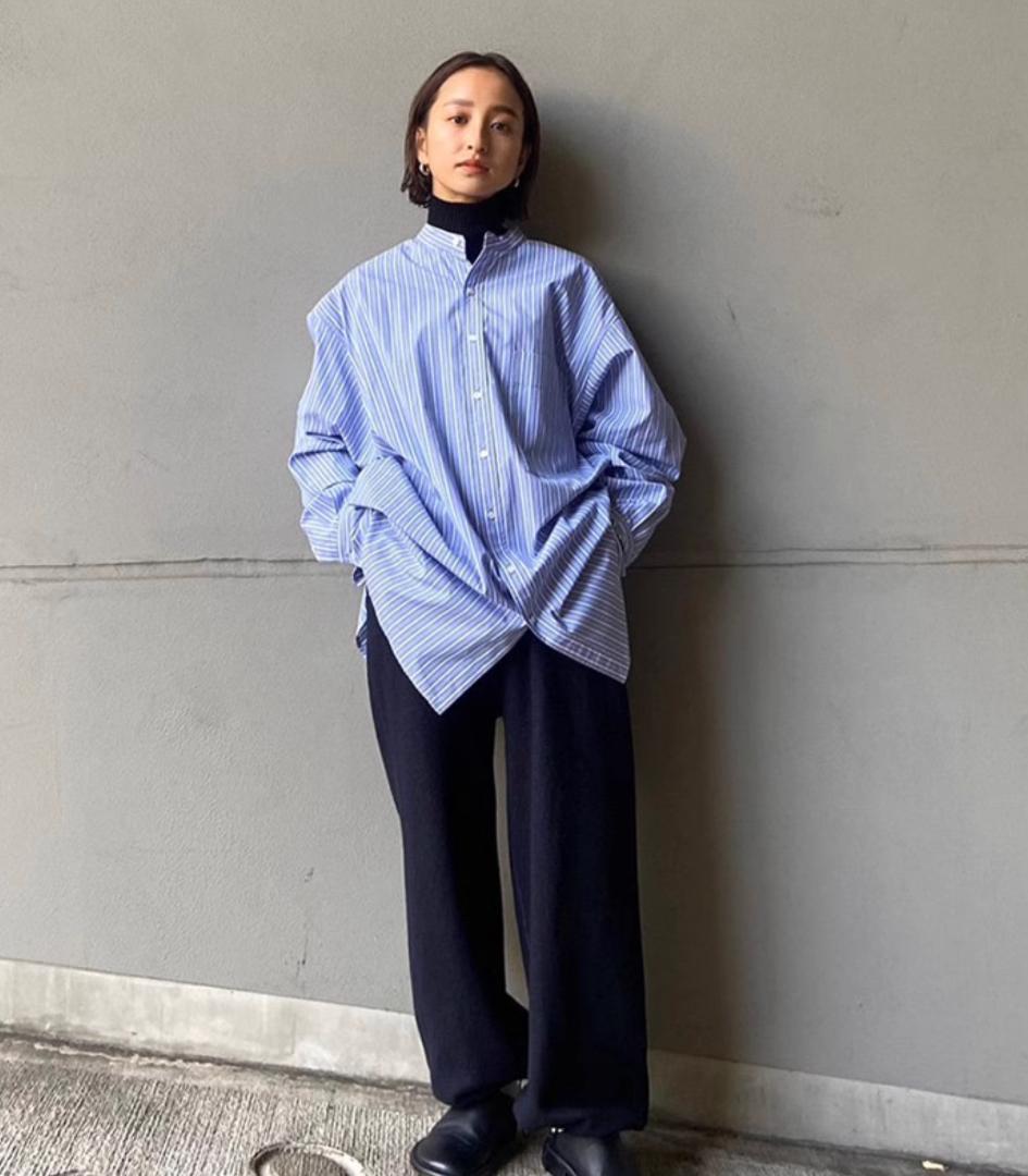【美品】Todayful ストライプオーバーシャツ