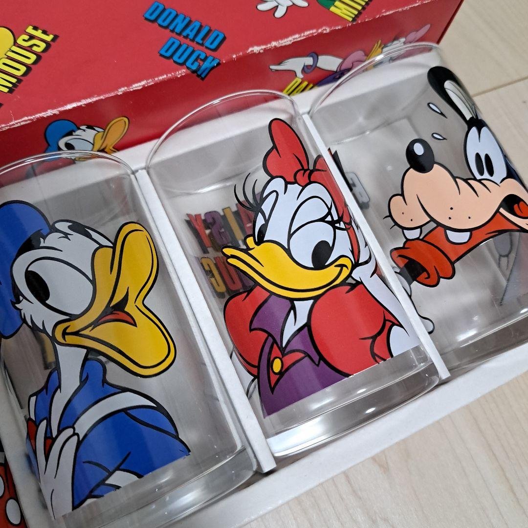 未使用】 ディズニー グラス 昭和レトロ 5個セット クラシック
