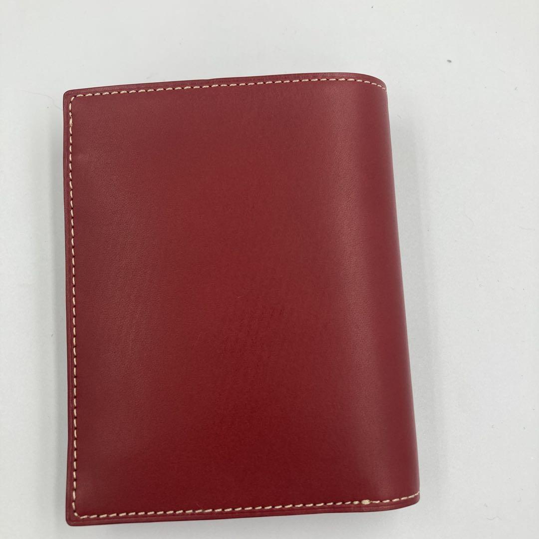 新品】FICO GANZO 二つ折り財布 レザー レッド - メルカリ