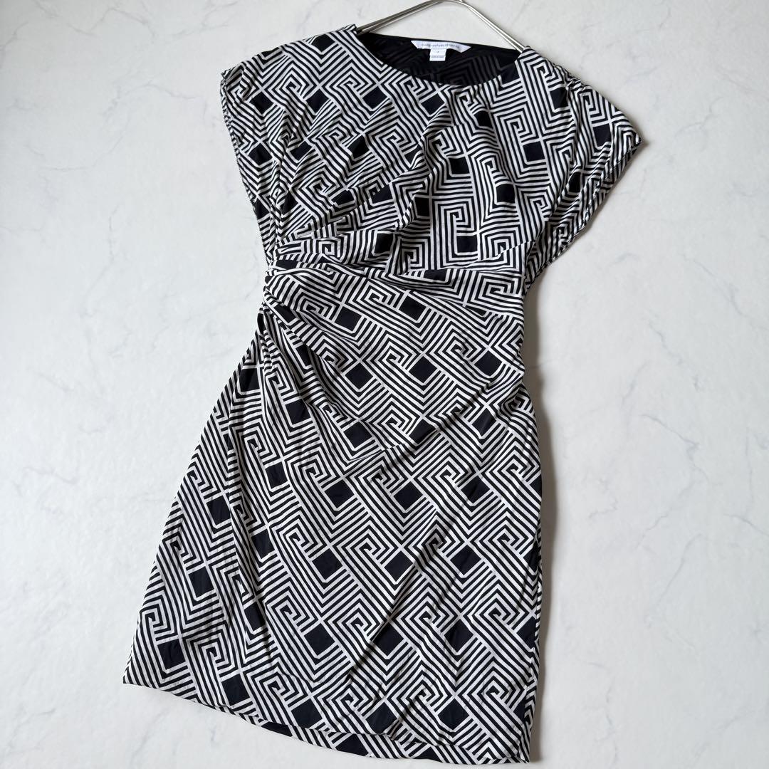 美品】DIANEvonFURSTENBERG 膝丈ワンピース シルク 2 M