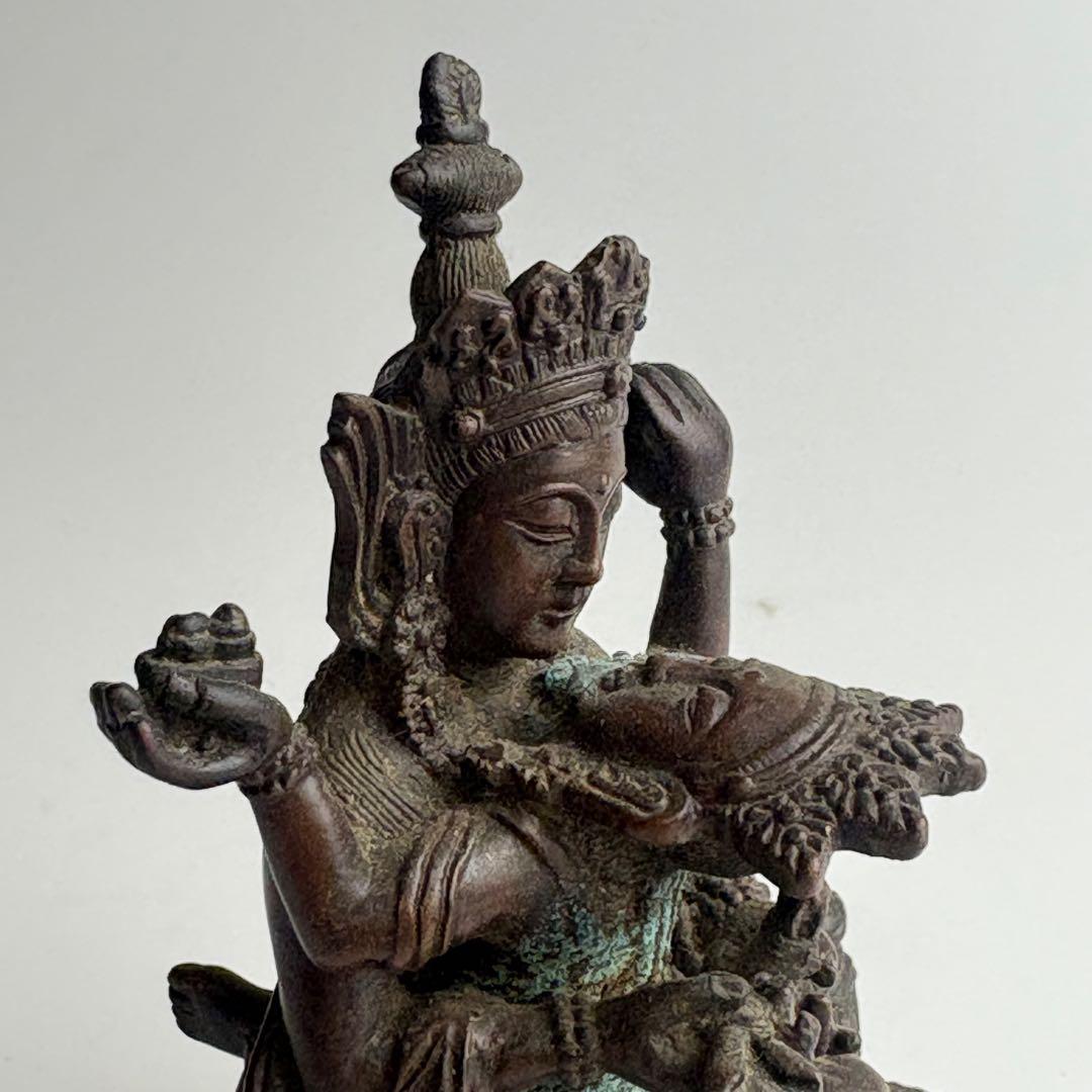 仏教美術 銅器 仏像 細密 彫刻 古美術 銅 仏教 GE】Y2388【コレクター所蔵品】時代 古銅誕生佛 /銅器 仏像 仏教美術