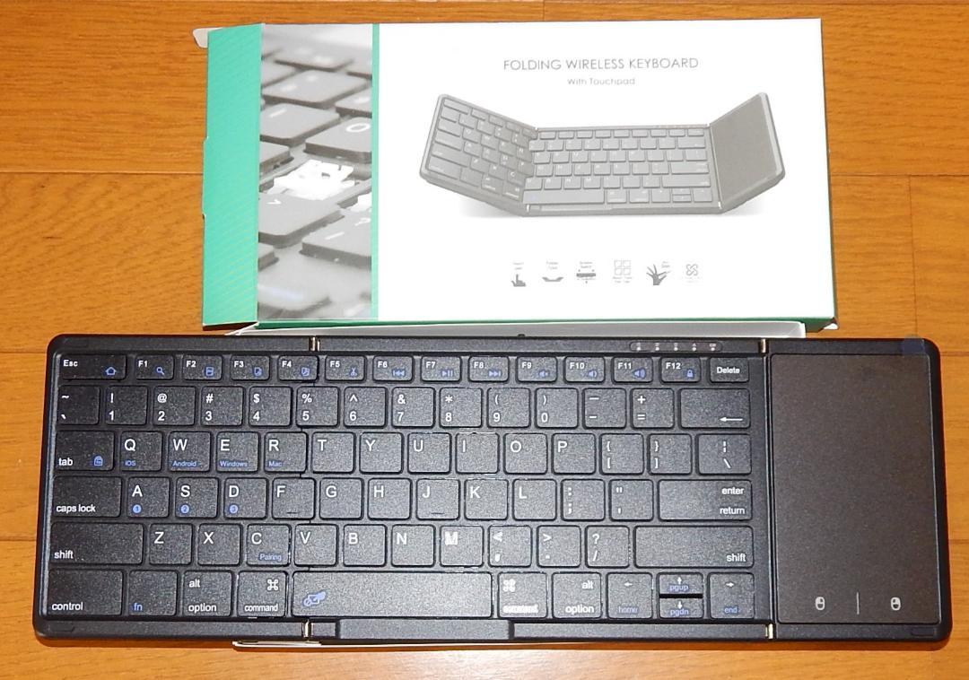 未使用 Omikamo 折り畳み式キーボード 英語配列 タッチパッド付き