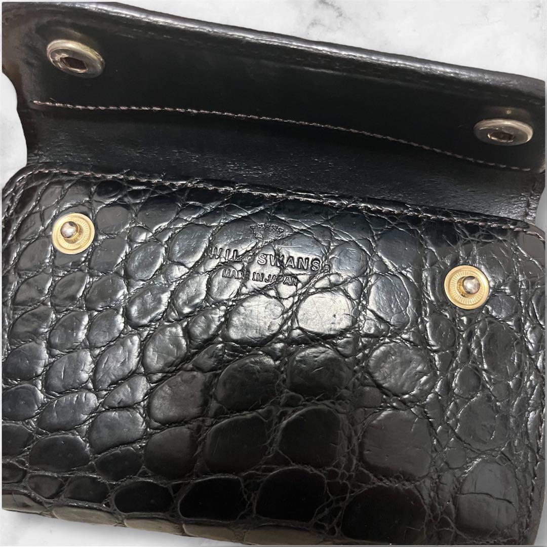【WILDSWANS】ワイルドスワンズ クロコダイル バーン 財布 BYRNE