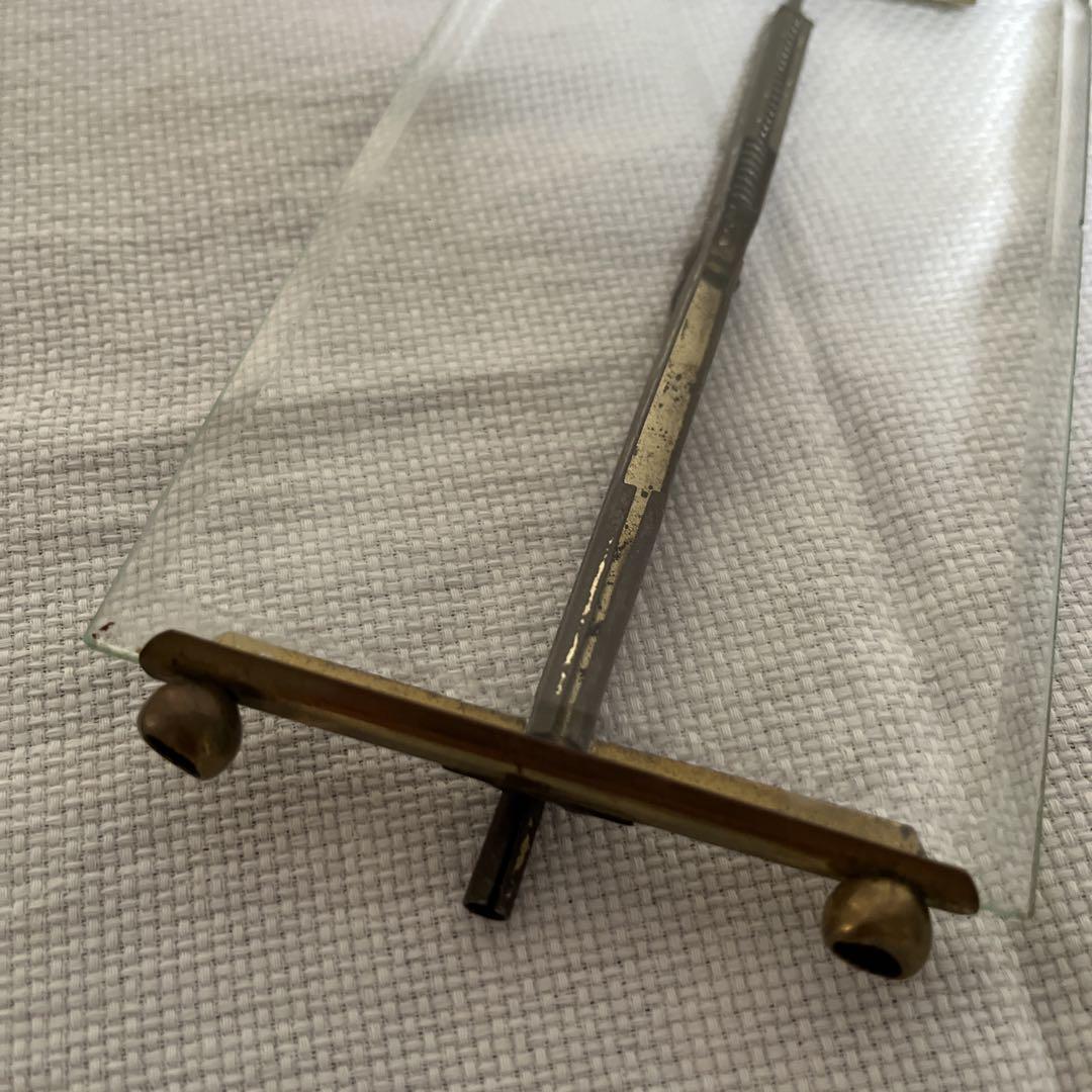 フランスアンティーク バベルガラス フォトスタンド フォト