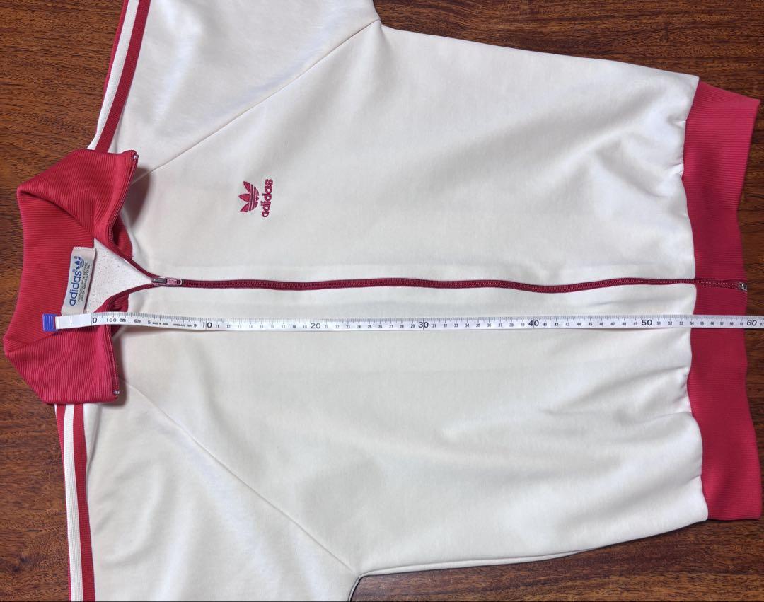 アディダス adidas デサント トラックジャケット 80s 赤 白