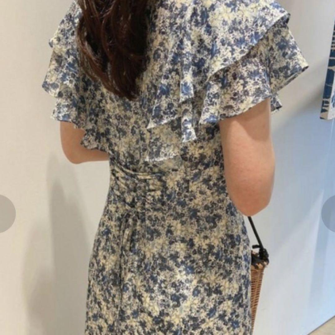 新品タグつき♡マイストラーダ♡ラッフルマーメイドプリントワンピース Mystrada - 美品✨マイストラーダ ♡ラッフルマーメイドプリント