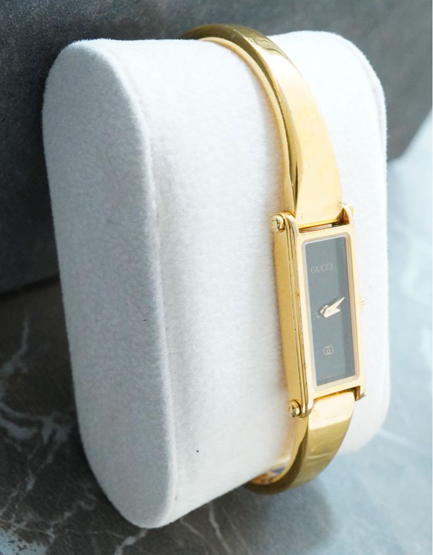 GUCCI スクエア バングル シルバー＆ゴールド