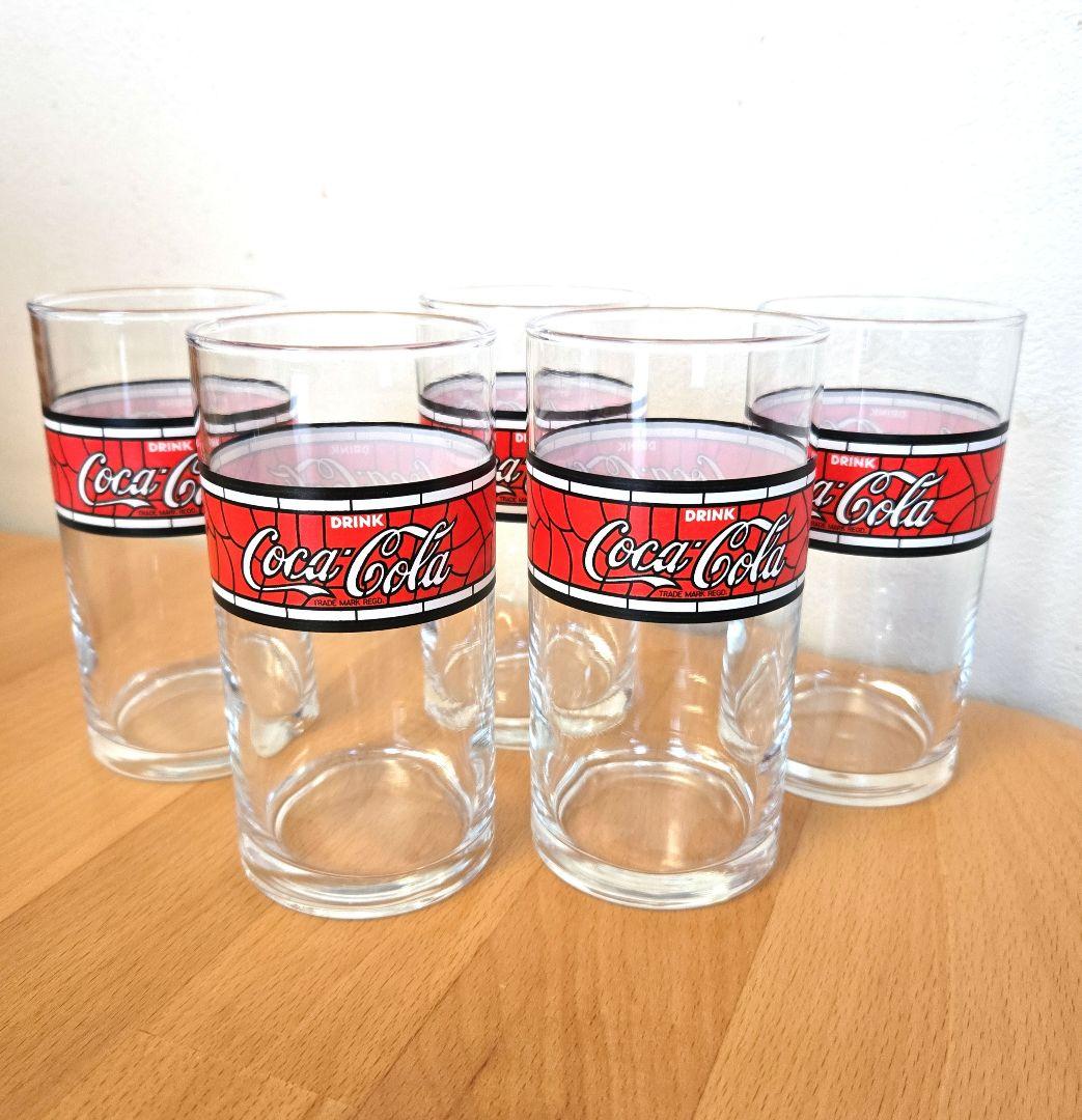昭和レトロ Coca-Cola スパイダーマンデザイン グラス 5個セット
