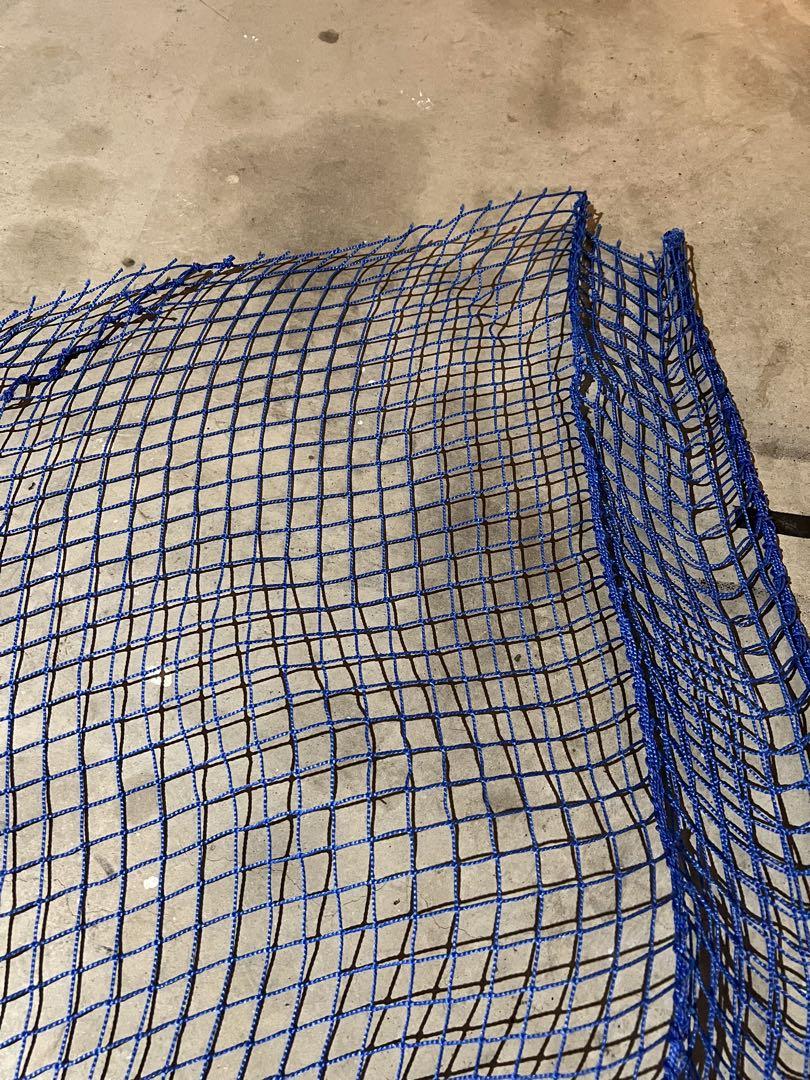 【新古品】防球ネット②/3m×12m/青/ゴルフ練習場/野球/防除/避け/鳥