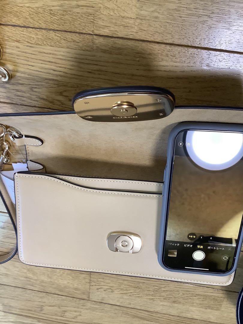 COACH コーチ ベージュ バッグ カバン クラッチ