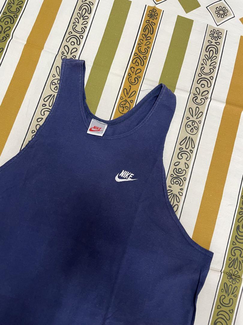 NIKE米国製90s◼️銀タグ・ビンテージ・タンクトップ・シャツ◼️オールドナイキ