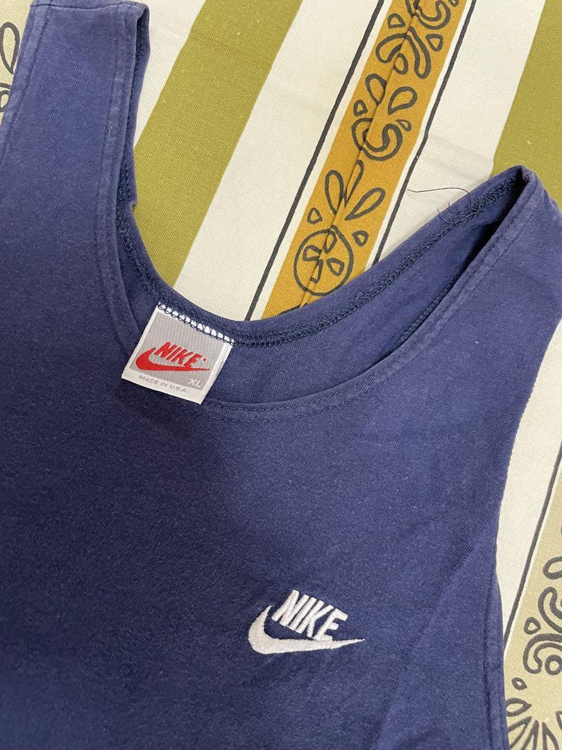 NIKE米国製90s◼️銀タグ・ビンテージ・タンクトップ・シャツ◼️オールドナイキ