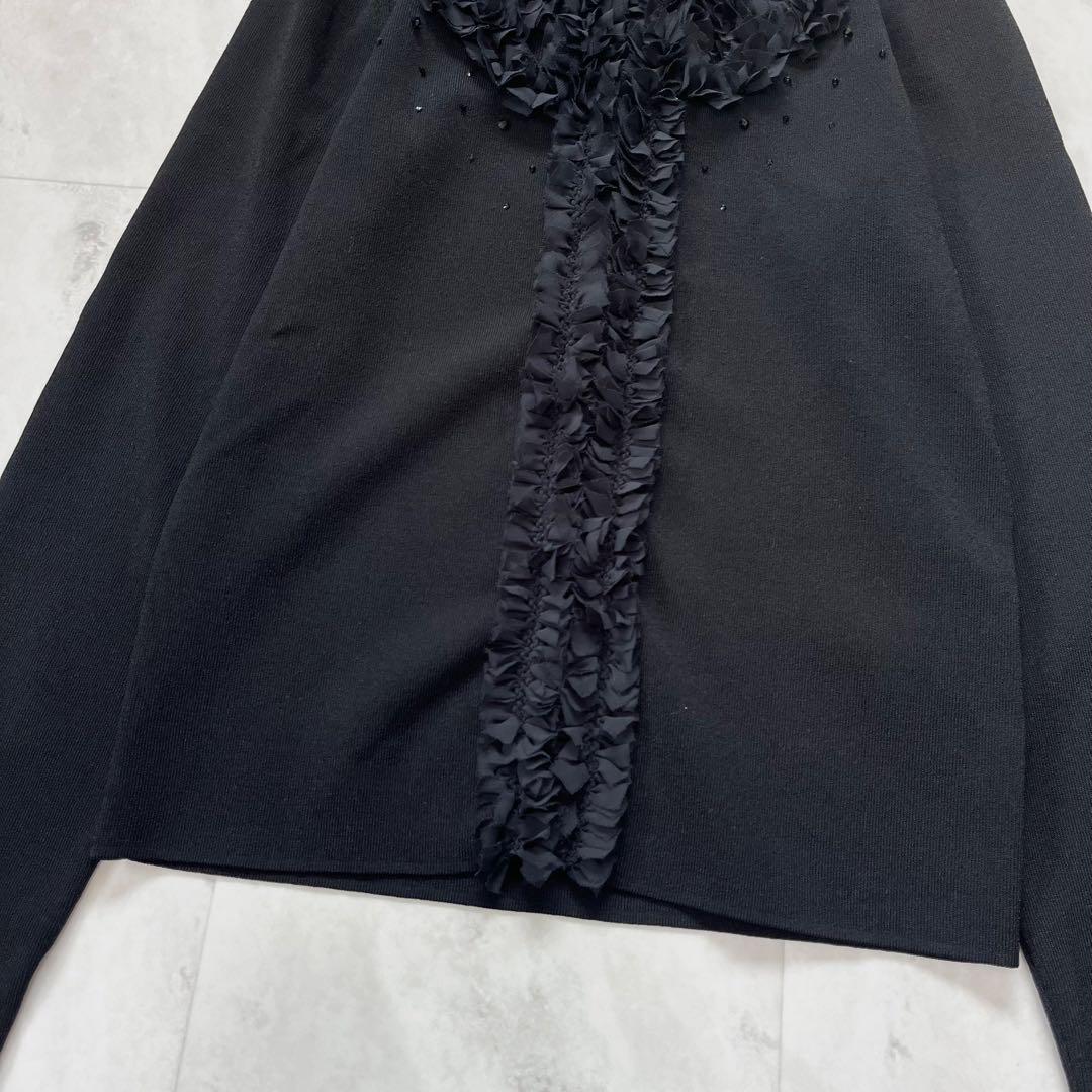 新品】TO BE CHIC フリルカーディガンジャケット M