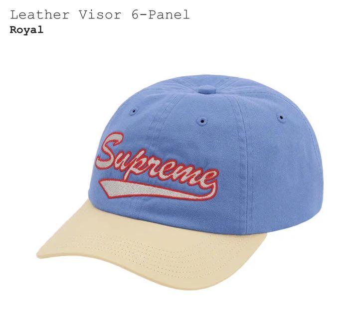 ンカラーの シュプリーム Leather Visor 6-Panel 3TQe2-m73865261225 ♫ルカリ