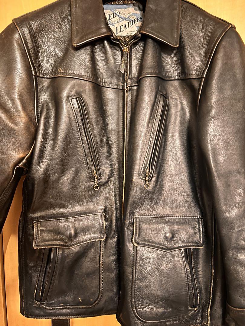AERO LEATHERS レザージャケット　ダークブラウン