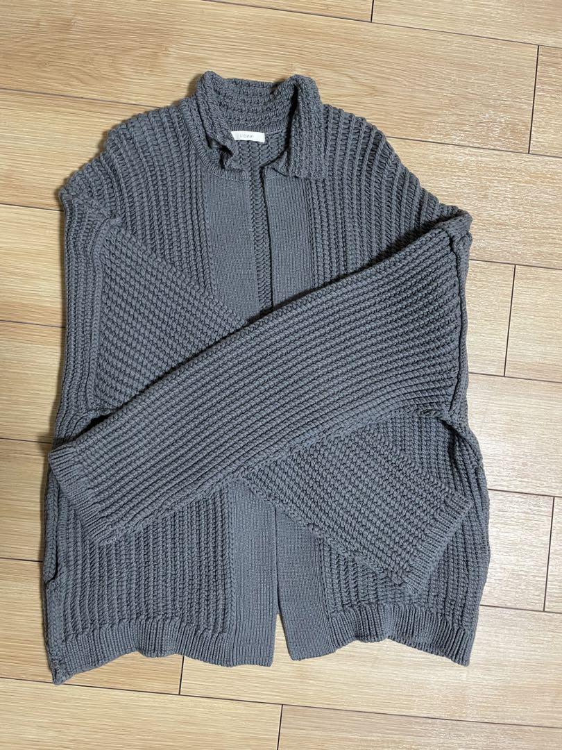 LILY YARN KNIT BLOUSON Lサイズ LIDNM