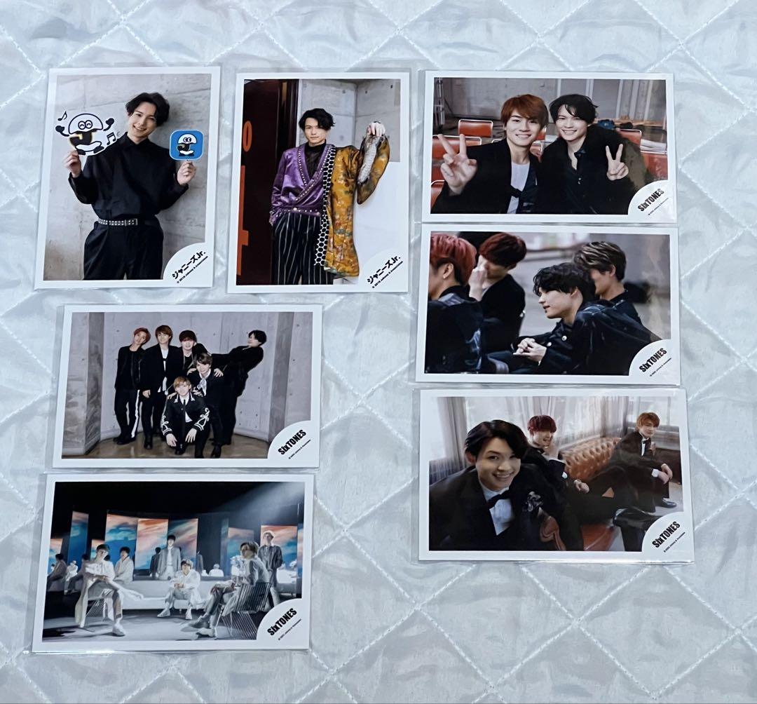 Amazon.co.jp: sixtones 集合 公式写真 jrロゴ ましかくフォト