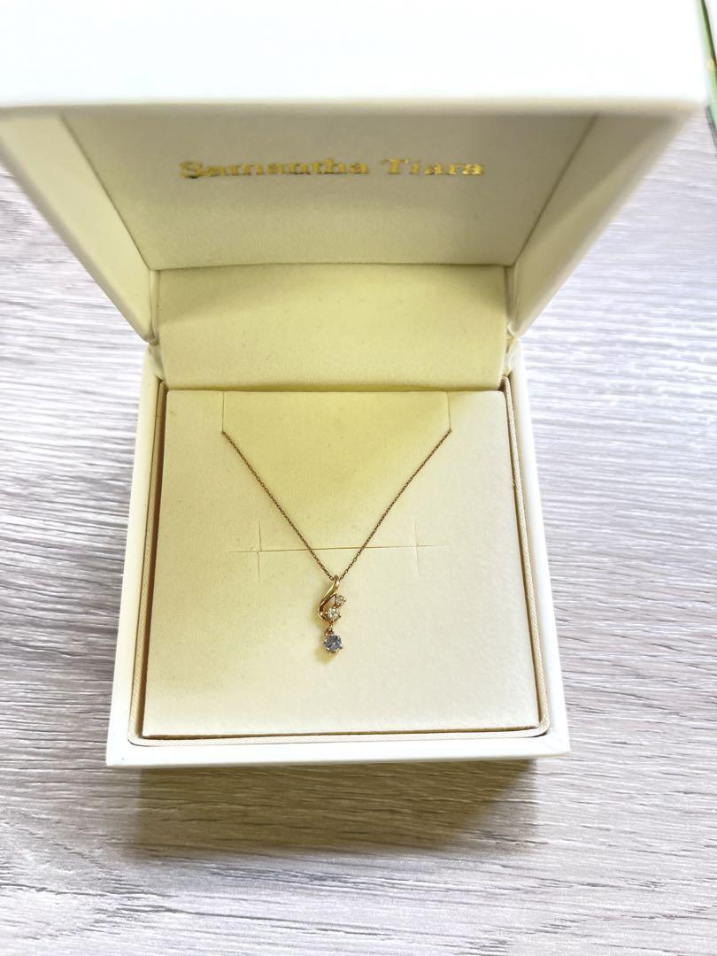 Samantha tiara ネックレス 外箱付き k10 タンザナイト 画像3