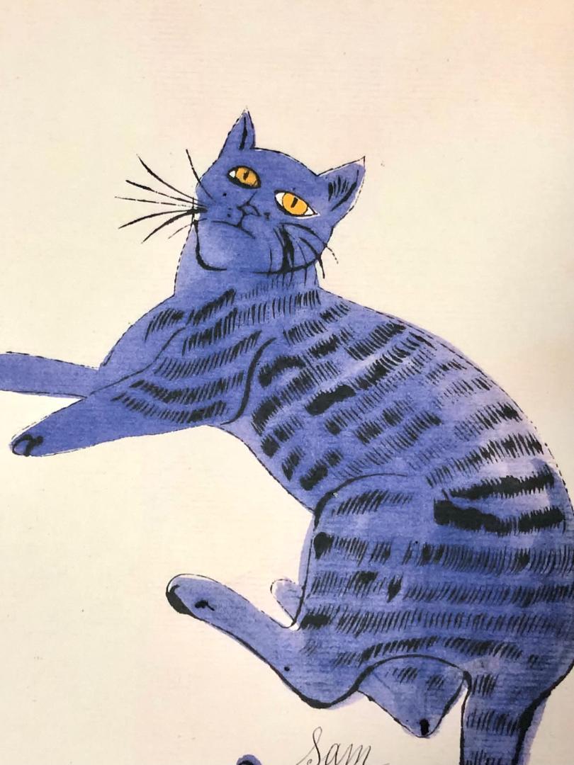 【模写】【限定100部・証明書付】Andy Warhol「Sam」猫のリトグラフ