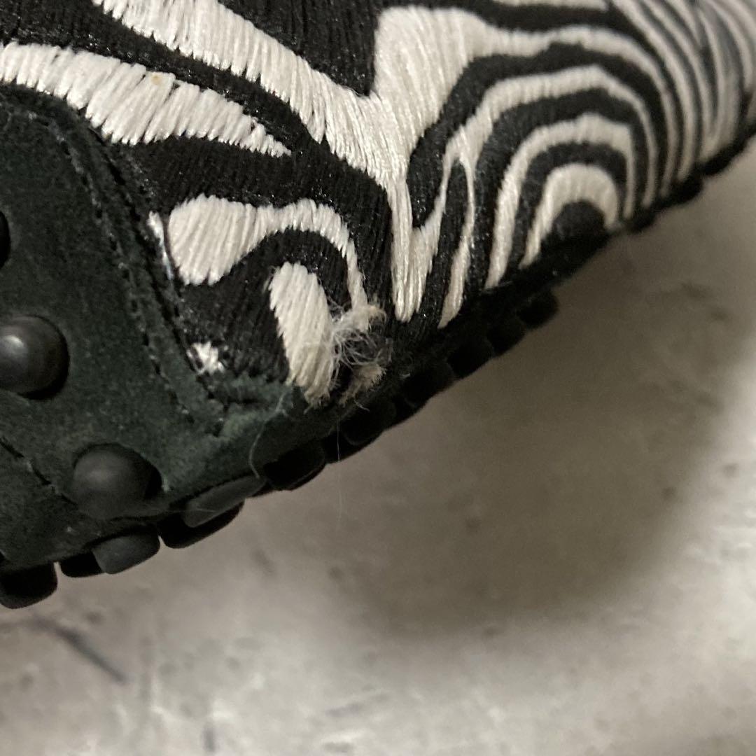 トッズ TOD'S (36.5) ゼブラ柄 ローファー ドライビングシューズ