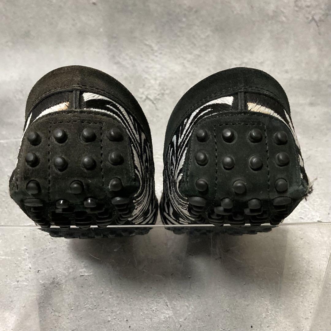 トッズ TOD'S (36.5) ゼブラ柄 ローファー ドライビングシューズ