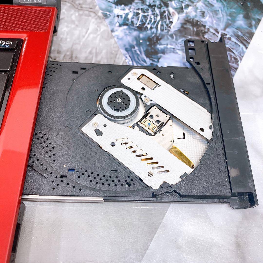 オシャレな赤✨新品SSD512GB✨薄型ノートパソコン✨すぐ使える♪オフィス付き