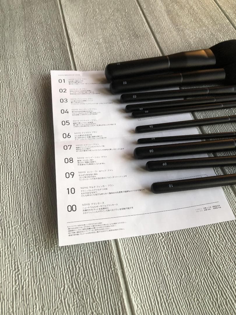 「SOYO」人気 小田切ヒロ メイクブラシ 10本セット
