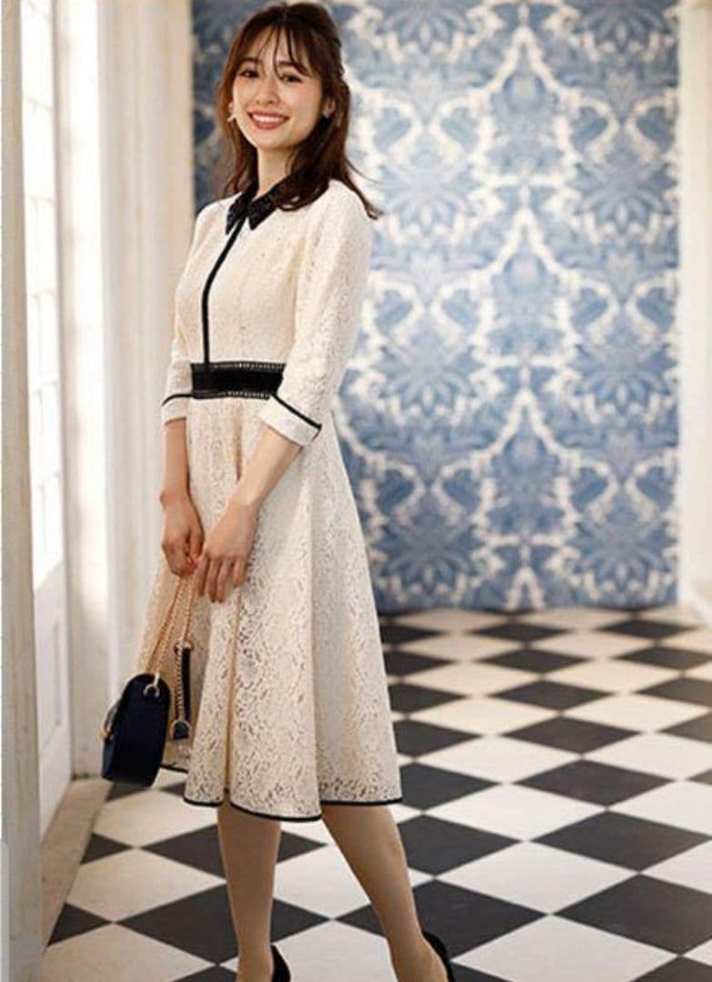 Apuweiser-riche 2way衿付レースワンピース　sサイズ　入学式