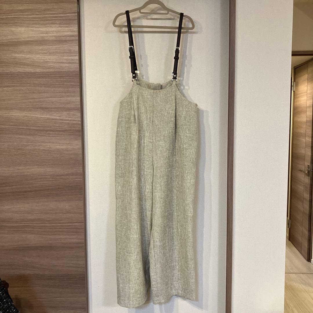 CHIGNON ストラップ付きオーバーオール Fサイズ ベージュ系