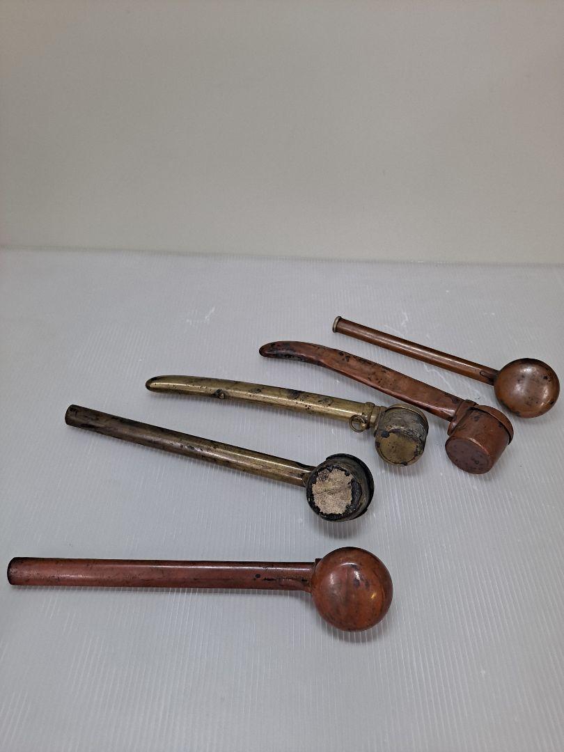 矢立 5点 骨董 銅細工