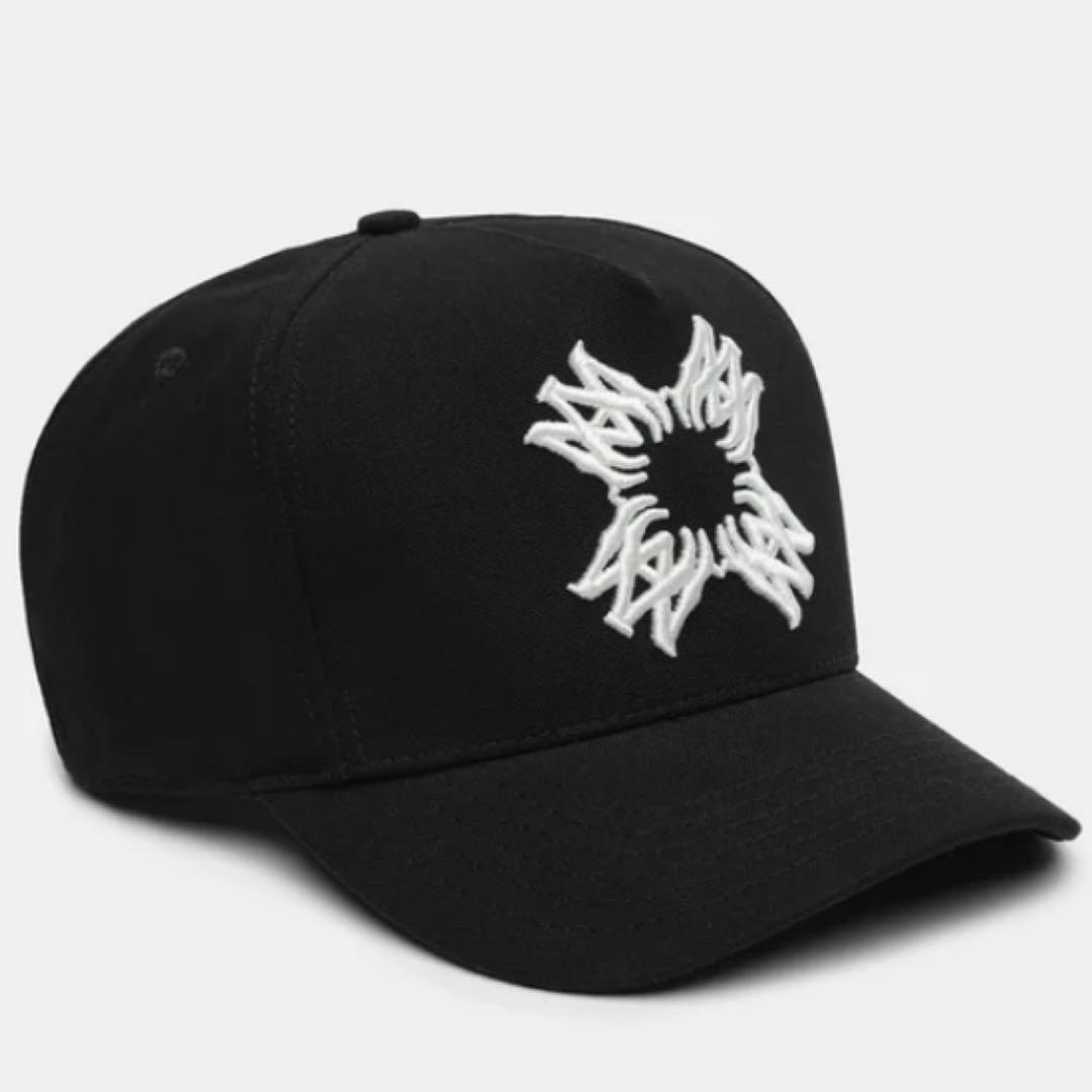AMIRI MAロゴ　キャップ　ブラックブルー AMIRI MA Cap ロゴ キャップ