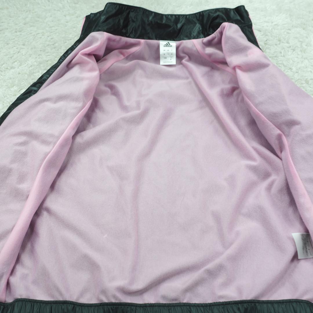 G9347*adidasアディダス☆ジャケット☆パンツ☆セットアップ☆黒ピンク.