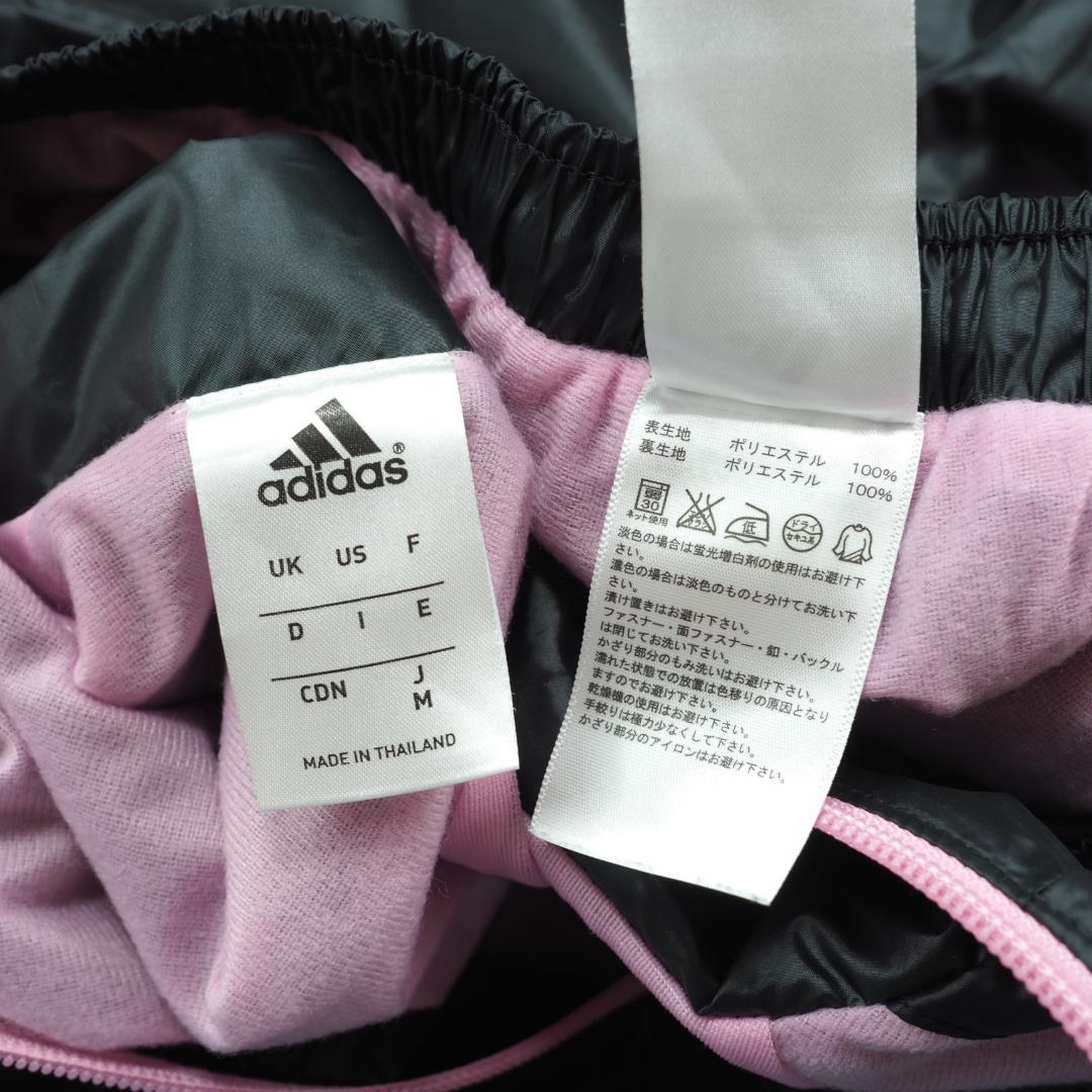 G9347*adidasアディダス☆ジャケット☆パンツ☆セットアップ☆黒ピンク.