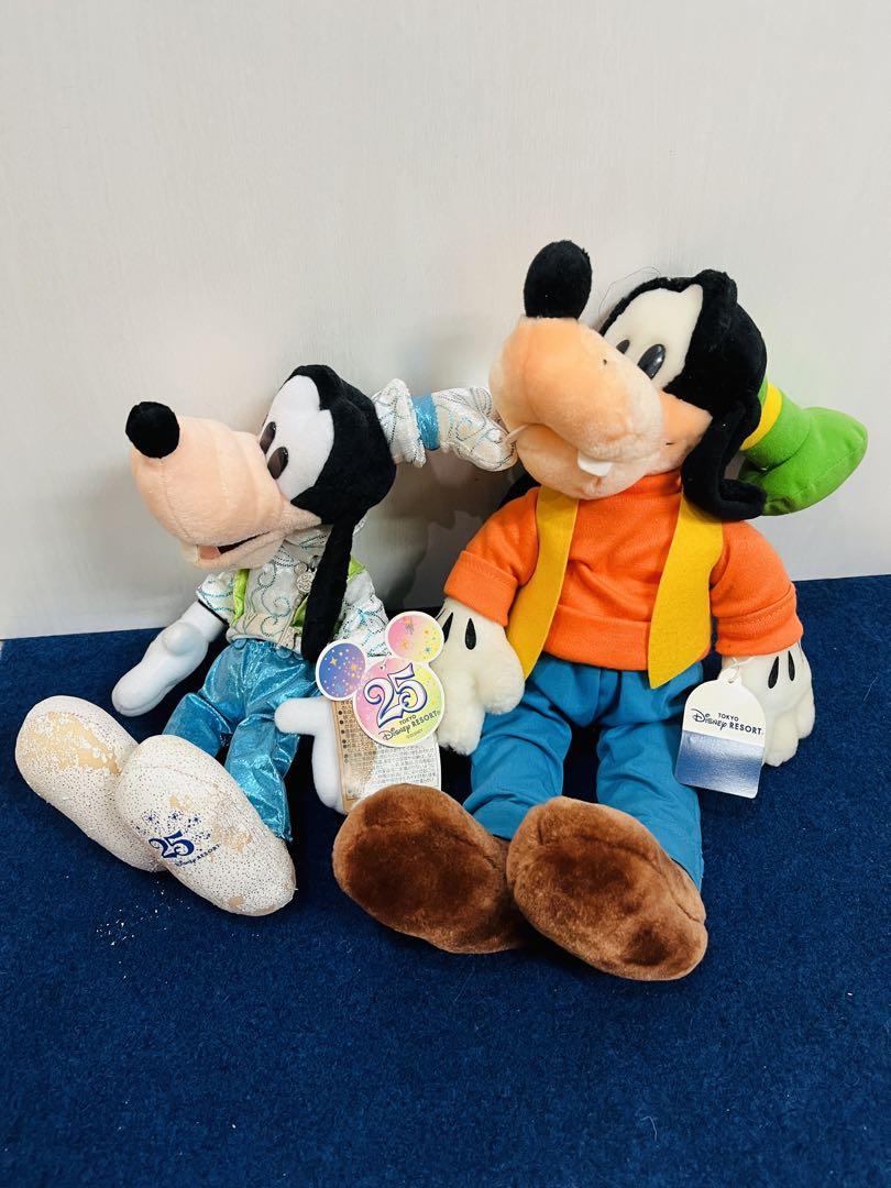ディズニー　グーフィー　ぬいぐるみ　レトロ　ぬいぐるみバッジ　まとめセット