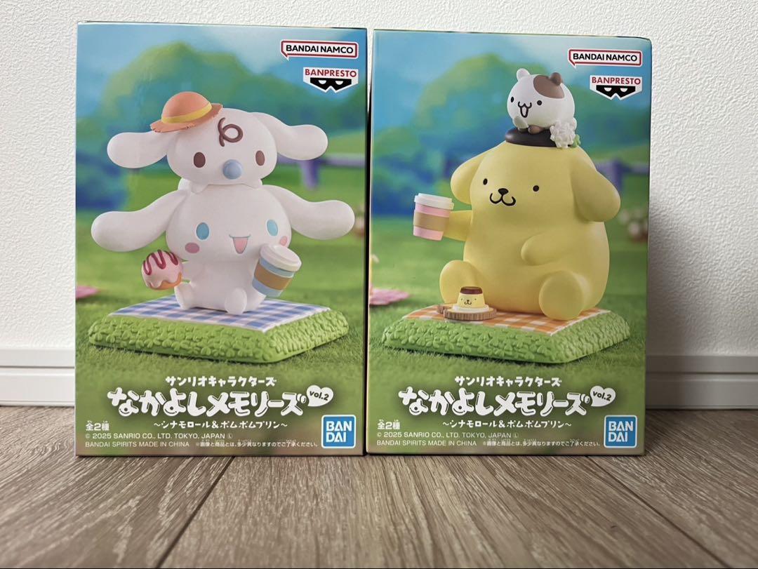 サンリオキャラクターズ　なかよしメモリーズ　シナモロール&ポムポムプリン　8点 サンリオキャラクターズ なかよしメモリーズ vol.2 シナモロール
