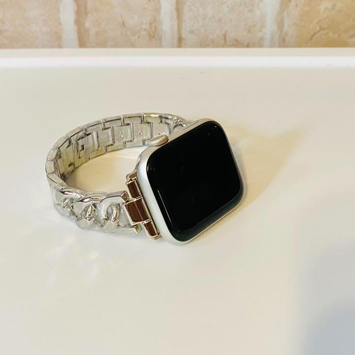 Apple Watch アップル チェーンバンド シルバー 42mm - メルカリ Apple Watch アップル チェーンバンド シルバー 42mm - メルカリ