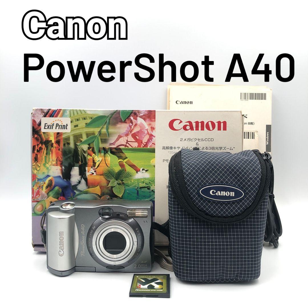 Canon PowerShot A40 デジタルカメラ 単3電池 - メルカリ