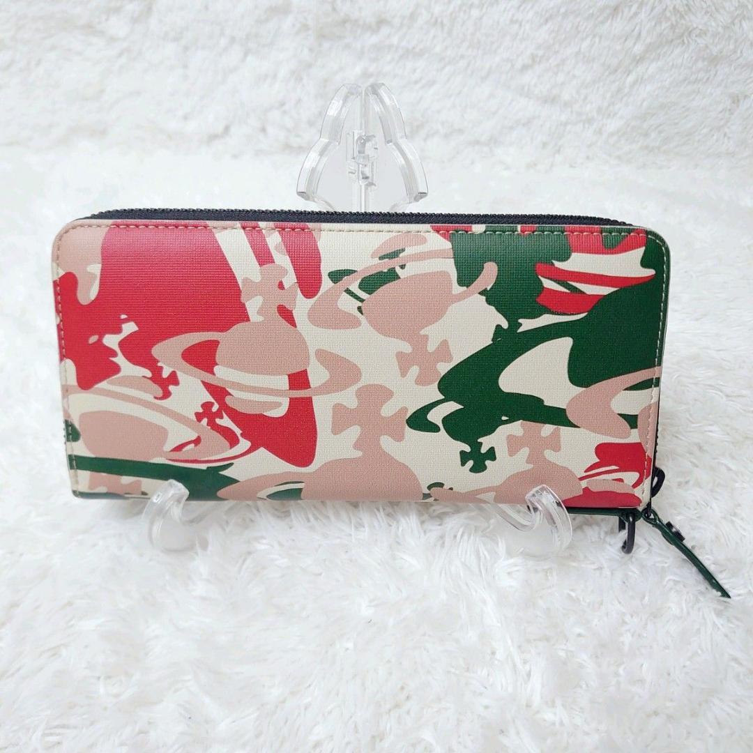 【未使用】Vivian Westwood 長財布 ラウンドファスナー カモフラ