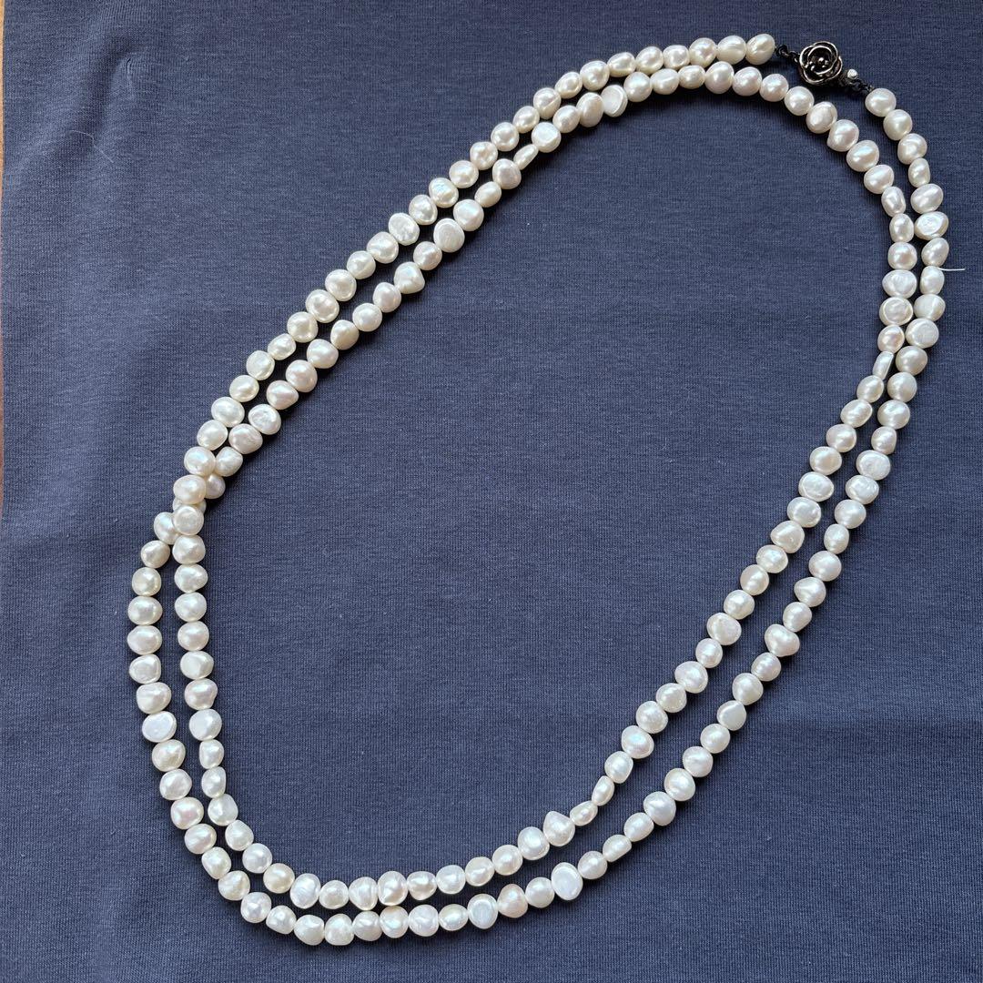 淡水パール　ロングネックレス　114cm