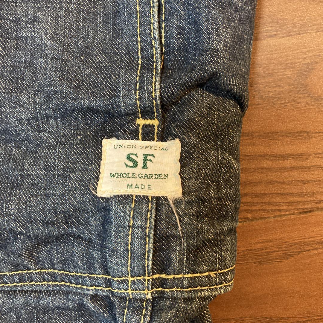 ササフラス　sassafras フォールリーフショートパンツ　デニム　Ｌサイズ