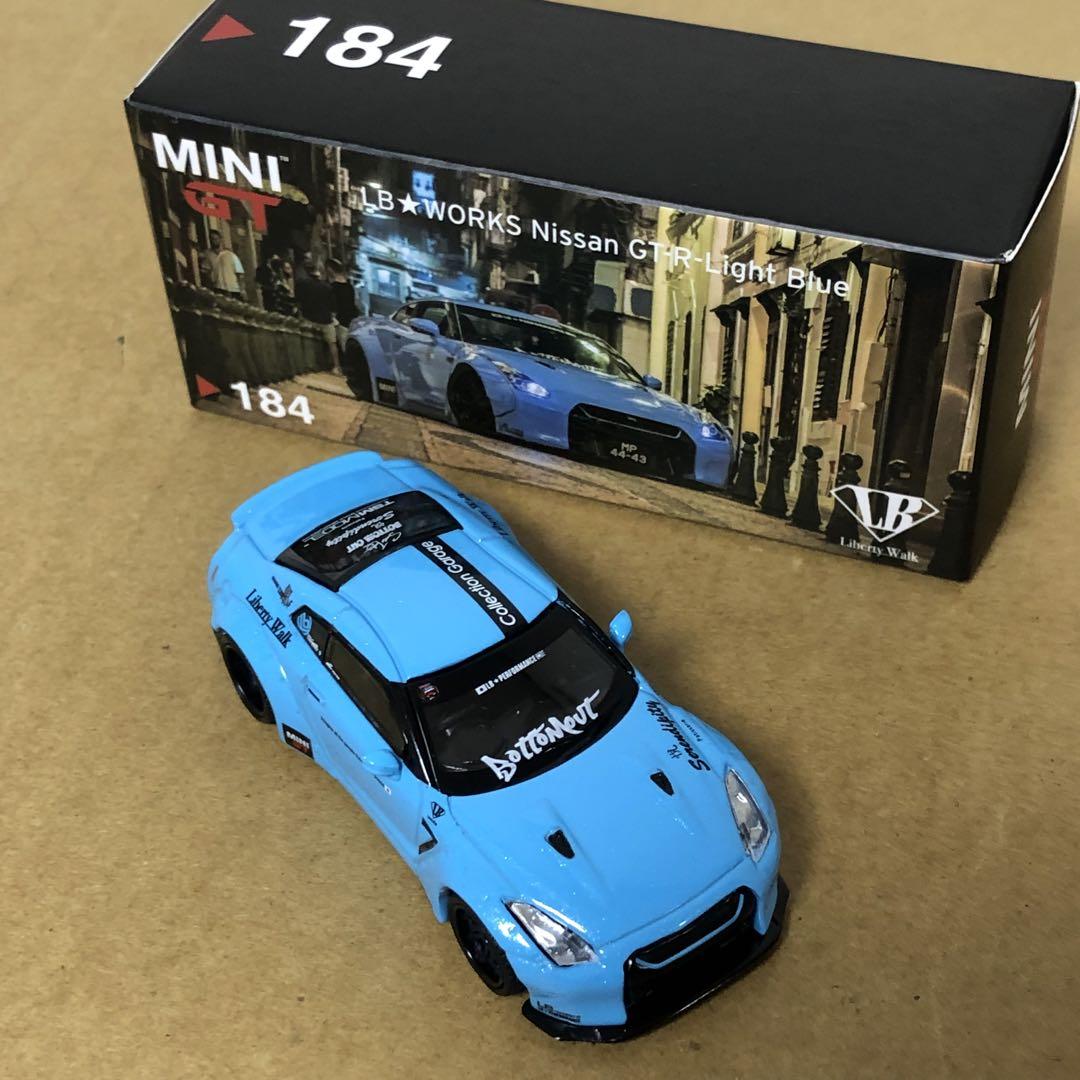 MINI GT ミニGT　LB WORKS　NISSAN GT-R　ライトブルー