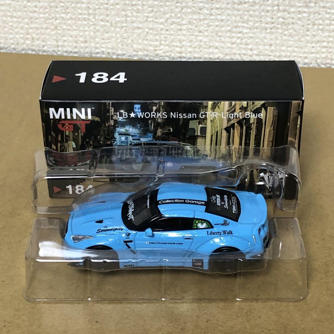 MINI GT ミニGT　LB WORKS　NISSAN GT-R　ライトブルー