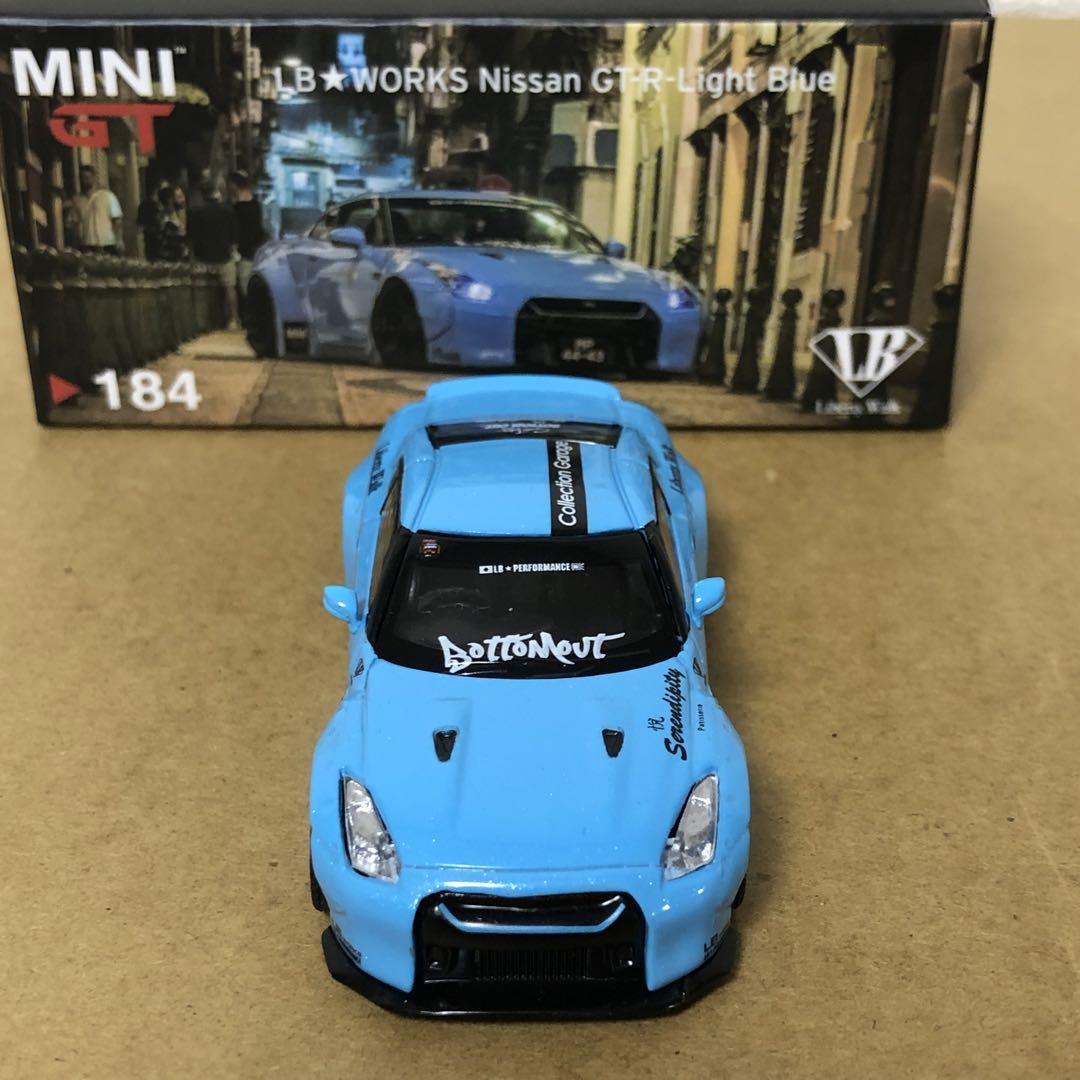 MINI GT ミニGT　LB WORKS　NISSAN GT-R　ライトブルー