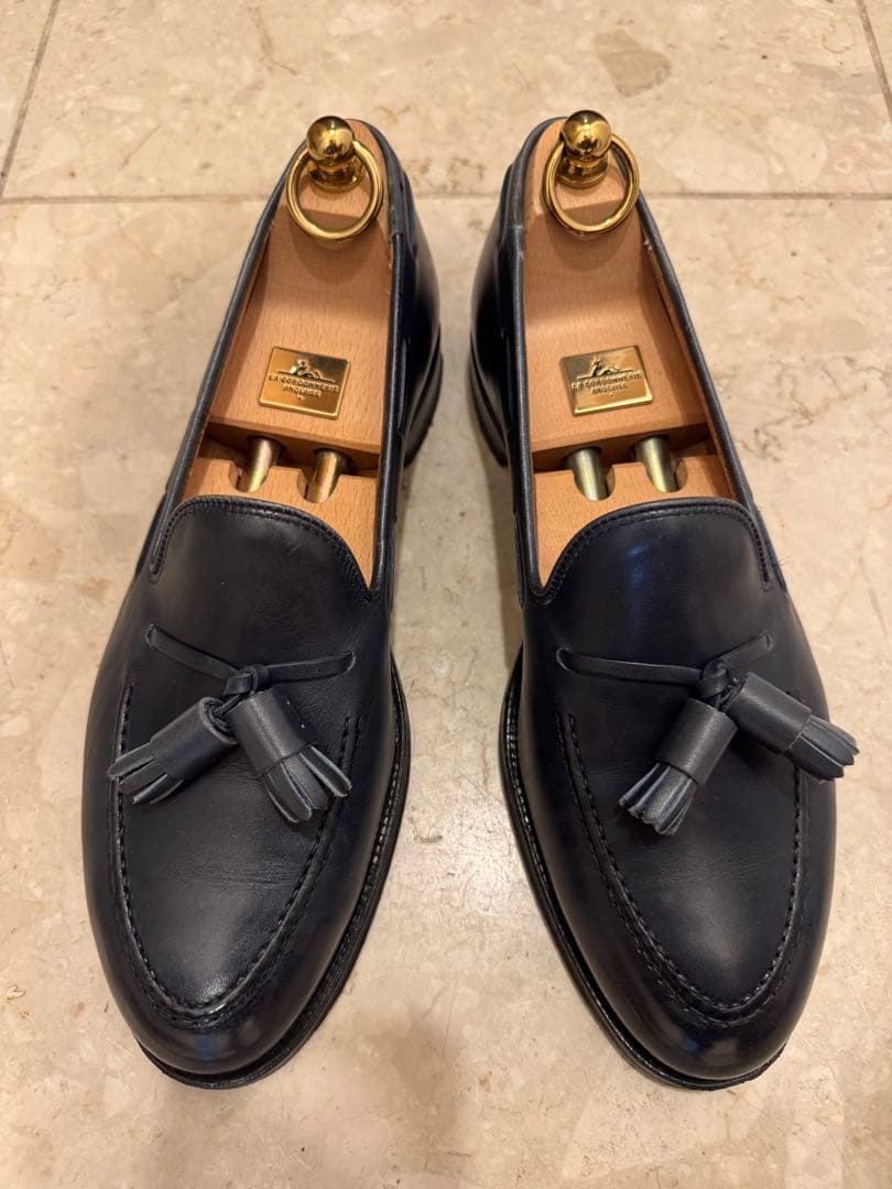 クロケットアンドジョーンズ キャベンディッシュ3 ネイビーカーフ 6ハーフ25.5cm CROCKETT JONES